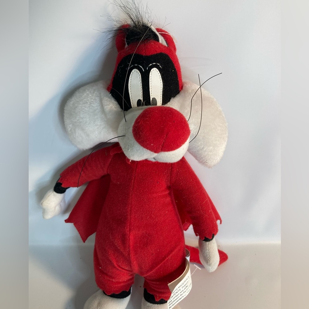 Sylvester Looney tunes ace vintage devil plush 12”